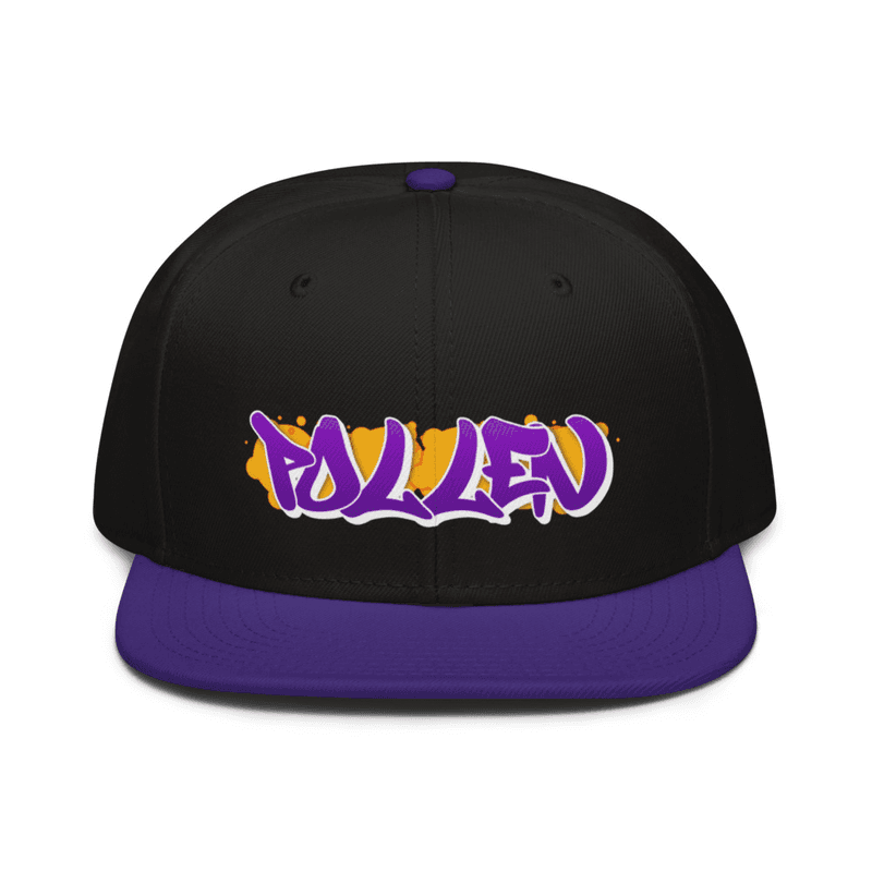 Purple graffiti street style hat